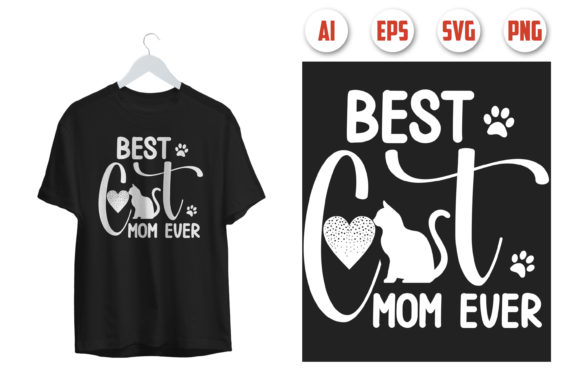 Cat T-shirt Design 08: Graphics for Print Templates