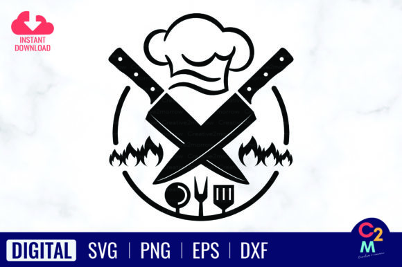 Chef Logo SVG: Graphics for T-Shirt Designs