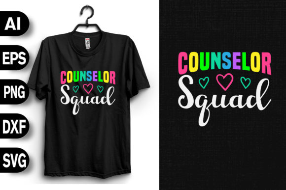 Counselor Squad Graphics for T-Shirt Designs