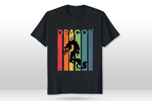 Dragon on Your T-Shirt Vintage Dragon Graphics