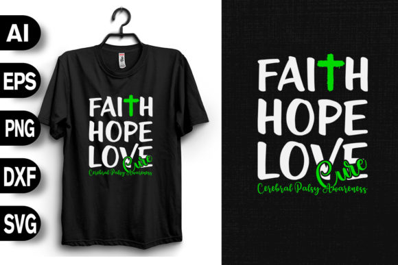 Faith Hope Love Cure Cerebral Palsy Graphics