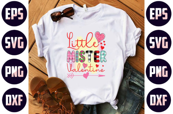 Little Mister Valentine Sublimation Graphics