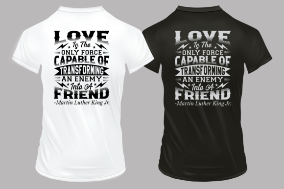 Martin Luther King Jr Day T-Shirt Design: Graphics and Print Templates