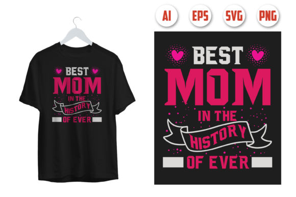 Mom T-shirt Design 7: Graphics & Print Templates