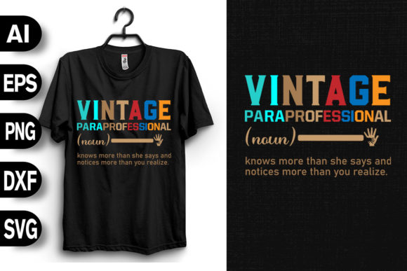 Paraprofessional Vintage: Graphics for Timeless T-Shirt Designs