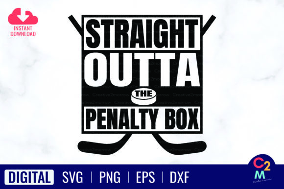 Straight Outta the Penalty Box Hockey Graphics