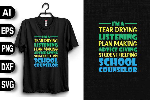 Student Helping School Counselor Graphics and T-Shirt Designs