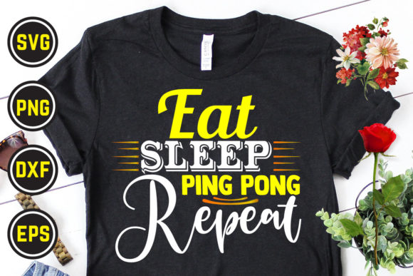 Table Tennis Svg T Shirt Design 22: Graphics for Print Templates