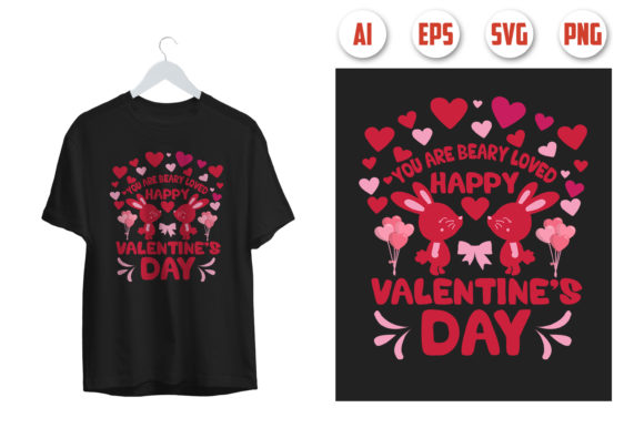 Valentine's Day T-shirt Design 1: Graphics and Print Templates