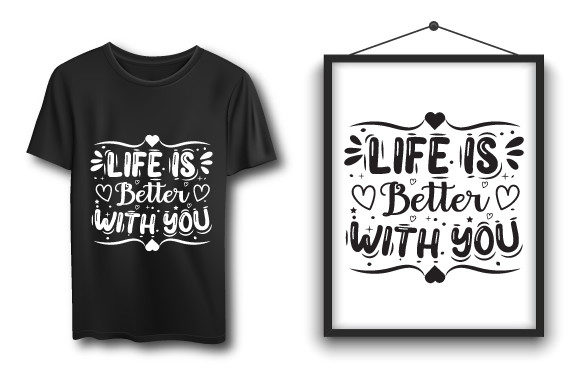 Valentine's Day Typography T-shirt Graphics