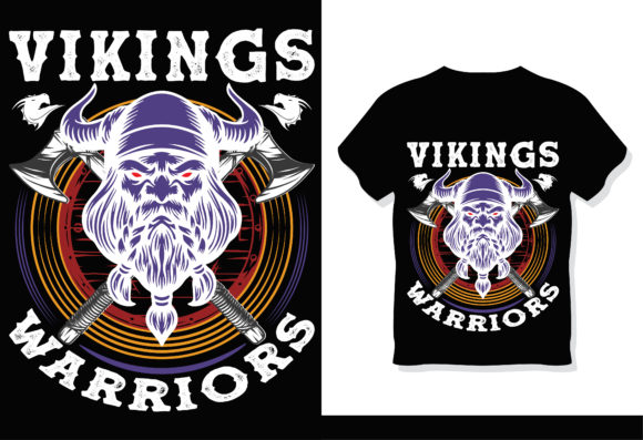 Viking T-Shirt Design: Graphics and Print Templates